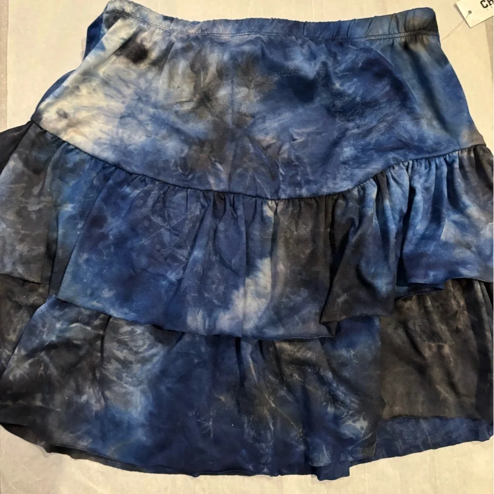 Cheryl Creations Navy tiered skirt NWT (size 14)